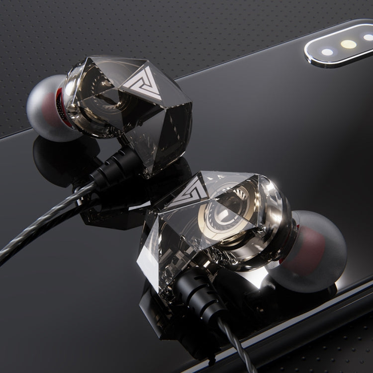 QKZ AK2 Sports In-ear Wired HiFi Sound Heavy Bass 3.5mm Earphone with Mic(Black) - In Ear Wired Earphone by QKZ | Online Shopping South Africa | PMC TechLife | Buy Now Pay Later Mobicred