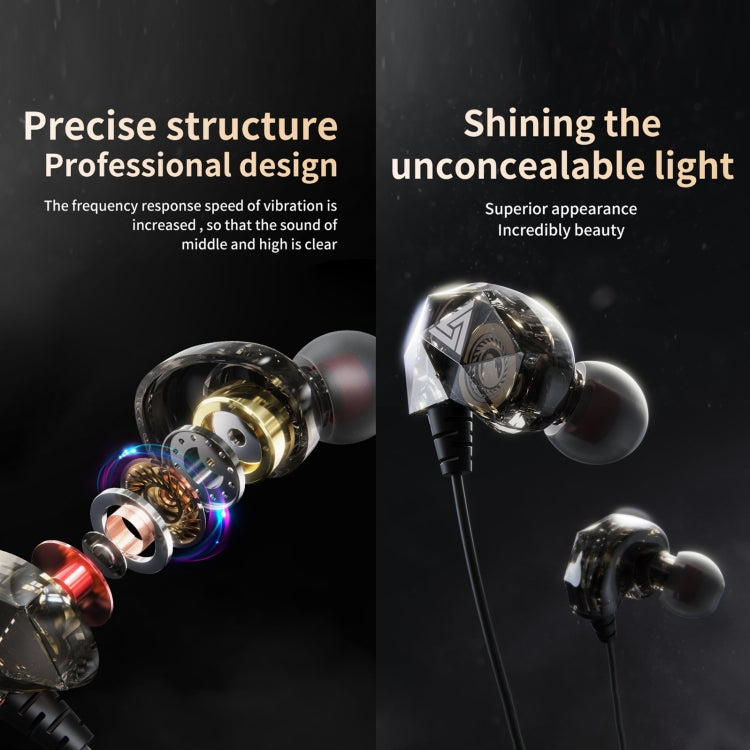 QKZ AK2 Sports In-ear Wired HiFi Sound Heavy Bass 3.5mm Earphone with Mic(Two-color) - free shipping - PMC TechLife - Order now!