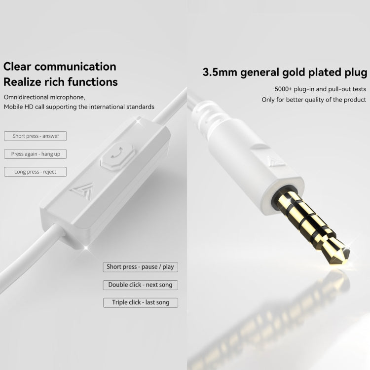 QKZ DMX Sports In-ear HIFI 3.5mm Wired Control Earphone with Mic(Colorful) - In Ear Wired Earphone by QKZ | Online Shopping South Africa | PMC TechLife | Buy Now Pay Later Mobicred