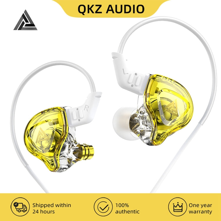QKZ DMX Sports In-ear HIFI 3.5mm Wired Control Earphone with Mic(Transparent Black) - In Ear Wired Earphone by QKZ | Online Shopping South Africa | PMC TechLife