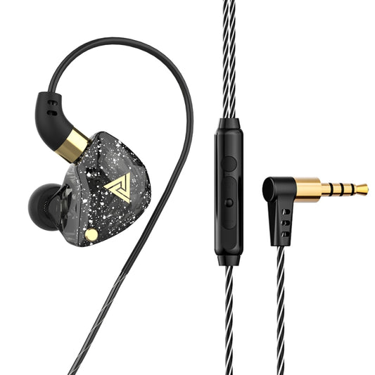 QKZ SK8 3.5mm Sports In-ear Dynamic HIFI Monitor Earphone with Mic(Black) - In Ear Wired Earphone by QKZ | Online Shopping South Africa | PMC Jewellery