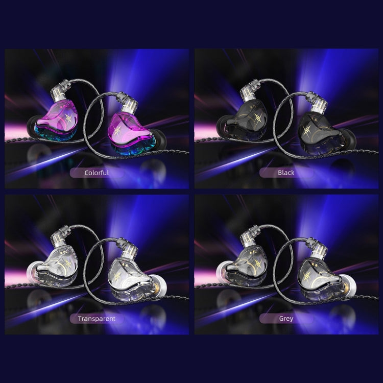 QKZ ZXT Sports In-ear Wired Control Plug HIFI Stereo Stage Monitor Earphone, Style:Standard Version(Transparent Grey) - free shipping - PMC TechLife - Order now!