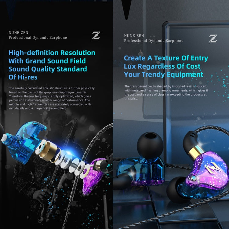 QKZ ZEN In-ear Subwoofer Wire-controlled Music Running Sports Earphone with Mic(Colorful) - In Ear Wired Earphone by QKZ | Online Shopping South Africa | PMC TechLife | Buy Now Pay Later Mobicred