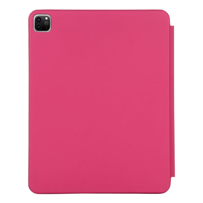 For iPad Pro 11 2022 / 2021 / 2020 3-fold Horizontal Flip Smart Leather Tablet Case with Sleep / Wake-up Function & Holder(Rose Red) - iPad Pro 11 (2022/2021) Cases by PMC Jewellery | Online Shopping South Africa | PMC Jewellery