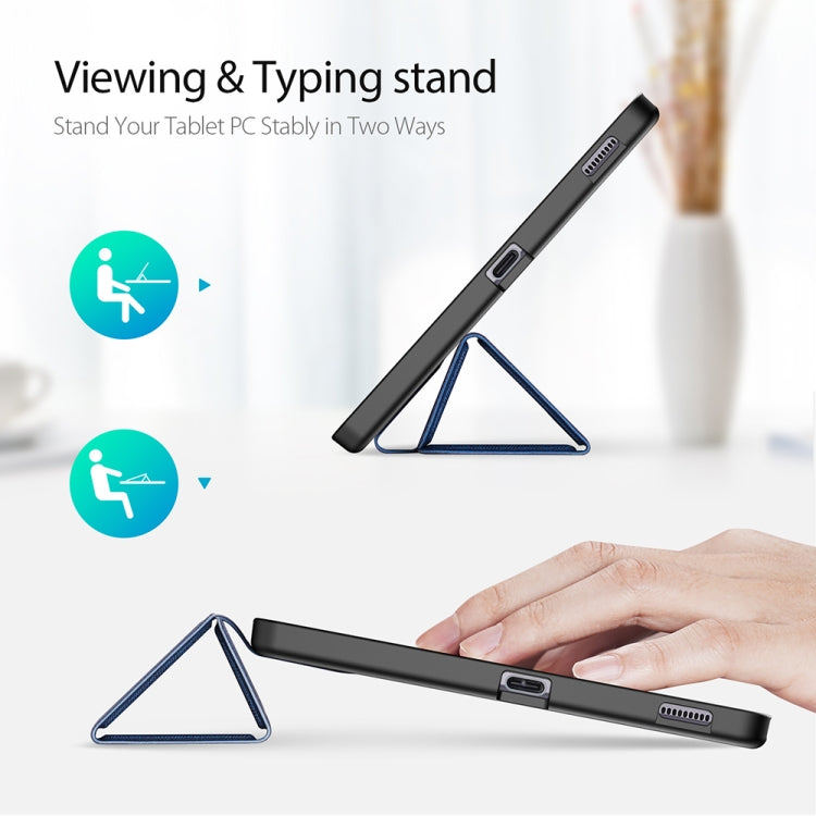 For Galaxy Tab S6 Lite 10.4 inch / S6 Lite 2024 DUX DUCIS Domo Series Horizontal Flip Magnetic PU Leather Case with Three-folding Holder & Pen Slot & Sleep / Wake-up Function(Blue) - Tab S6 Lite P610 / P615 by DUX DUCIS | Online Shopping South Africa | PMC TechLife | Buy Now Pay Later Mobicred