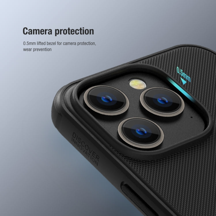 For iPhone 14 Pro Max NILLKIN Frosted Shield Pro PC + TPU Phone Case (Black) - iPhone 14 Pro Max Cases by NILLKIN | Online Shopping South Africa | PMC TechLife | Buy Now Pay Later Mobicred