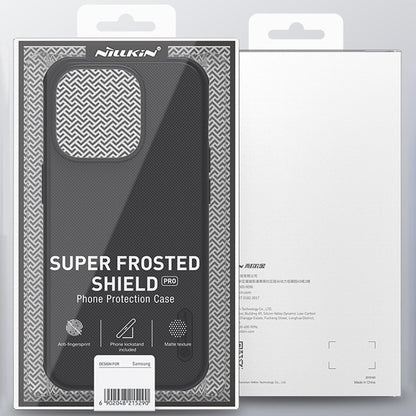 For iPhone 14 Pro Max NILLKIN Frosted Shield Pro PC + TPU Phone Case (Black) - iPhone 14 Pro Max Cases by NILLKIN | Online Shopping South Africa | PMC Jewellery