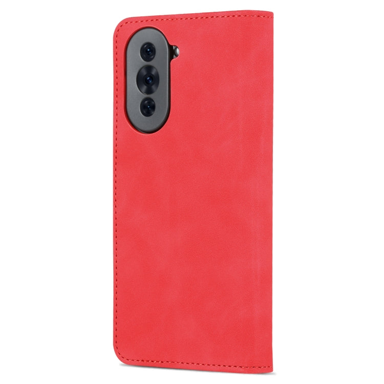 For Huawei nova 10 AZNS Skin Feel Calf Texture Flip Leather Phone Case(Red) - Huawei Cases by AZNS | Online Shopping South Africa | PMC Jewellery