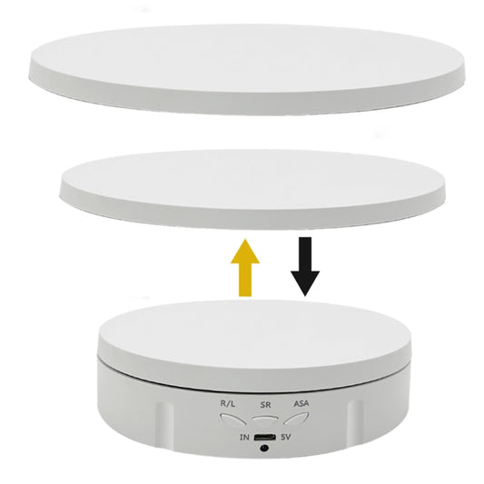 3 in 1 Electric Rotating Display Stand Turntable(White) -  by PMC Jewellery | Online Shopping South Africa | PMC Jewellery