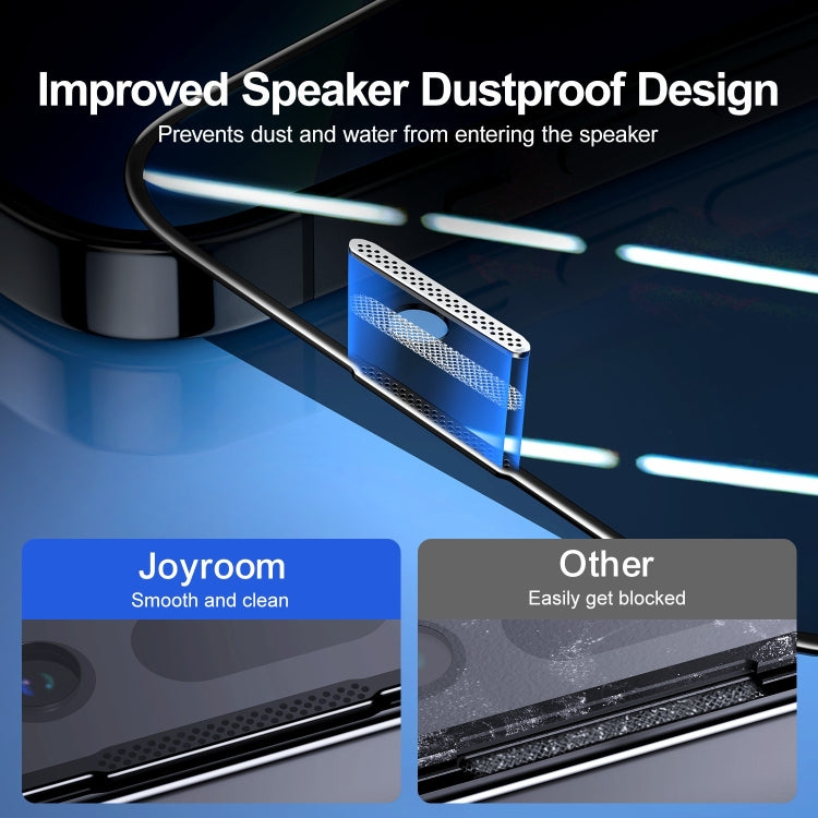 For iPhone 14 Pro JOYROOM 2.5D Screen Printing Full Screen Black Edge Privacy Tempered Glass Film - iPhone 14 Pro Tempered Glass by JOYROOM | Online Shopping South Africa | PMC TechLife