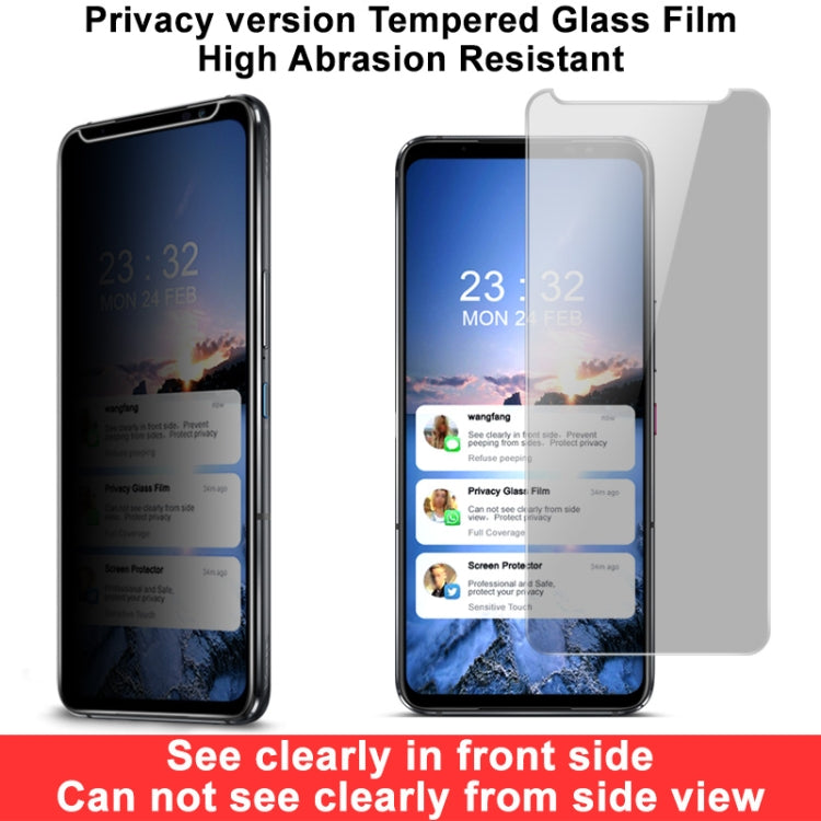 IMAK HD Anti-spy Tempered Glass Protective Film For Asus ROG Phone 6/ROG Phone 6 Pro - ASUS Tempered Glass by imak | Online Shopping South Africa | PMC TechLife | Buy Now Pay Later Mobicred