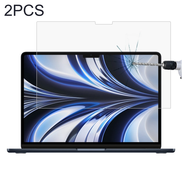 2 PCS 9H Explosion-proof Tempered Glass Film For MacBook Air 13.6 inch A2681 2022 - Screen Protectors by PMC Jewellery | Online Shopping South Africa | PMC Jewellery