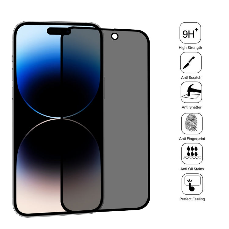 For iPhone 14 Pro Anti-peeping Plasma Oil Coated High Aluminum Wear-resistant Tempered Glass Film - free shipping - PMC TechLife - Order now!
