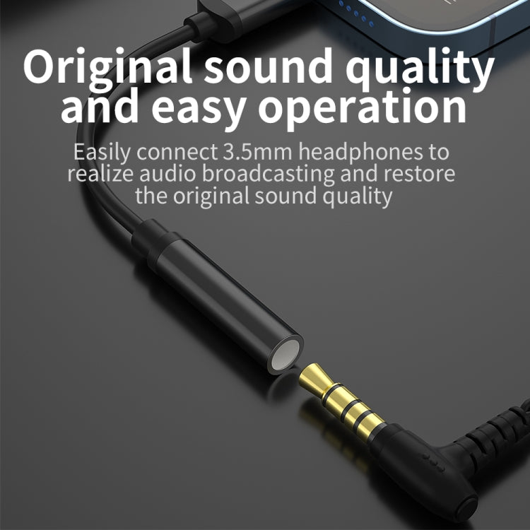 CVJ CM1 8 Pin Male to 3.5mm Female Earphone Audio Adapter(Black) - free shipping - PMC TechLife - Order now!