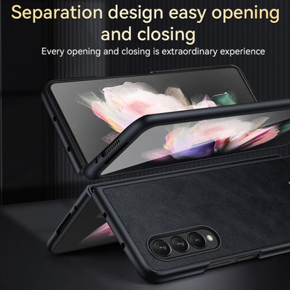 For Samsung Galaxy Z Fold4 SULADA Shockproof TPU + Handmade Leather Protective Case(Black) - Galaxy Z Fold4 5G Cases by SULADA | Online Shopping South Africa | PMC Jewellery