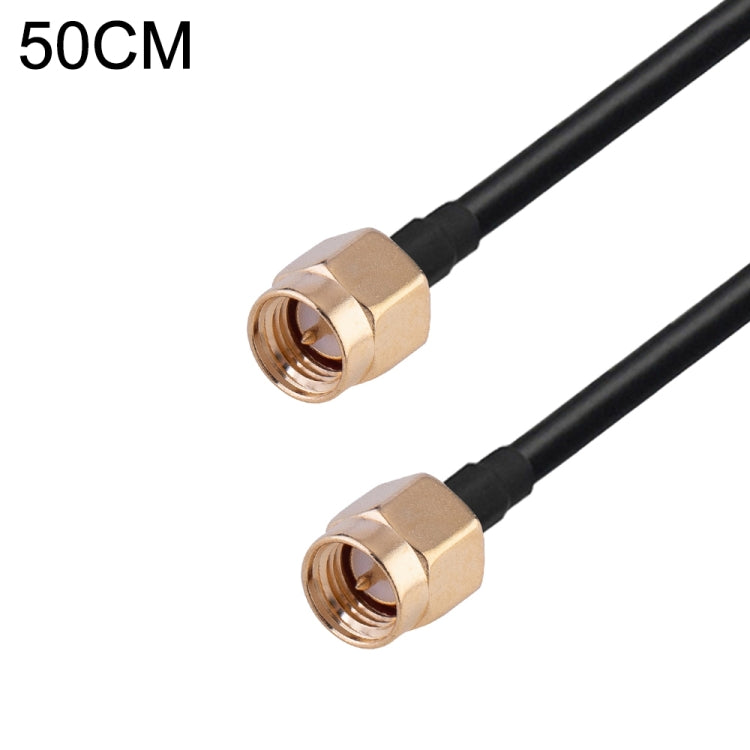 SMA Male to SMA Male RG174 RF Coaxial Adapter Cable, Length: 50cm - Connectors by PMC TechLife | Online Shopping South Africa | PMC TechLife