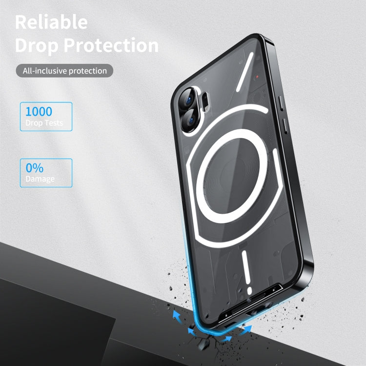 For Nothing Phone 1 Full Coverage Magnetic Phone Case(Black) - More Brand by PMC TechLife | Online Shopping South Africa | PMC TechLife