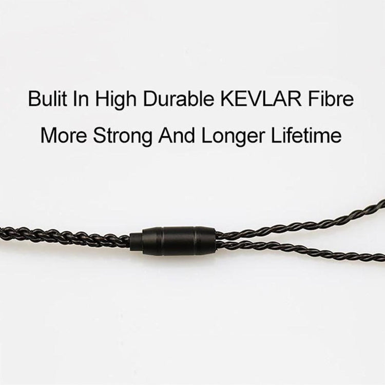 CVJ-V1 1.25m Oxygen-free Copper Silver Plated Upgrade Cable For 0.75mm Earphones, Without Mic - Cable & Splitter by CVJ | Online Shopping South Africa | PMC TechLife | Buy Now Pay Later Mobicred