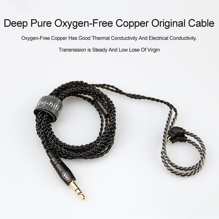 CVJ-V1 1.25m Oxygen-free Copper Silver Plated Upgrade Cable For 0.78mm Earphones, Without Mic - free shipping - PMC TechLife - Order now!