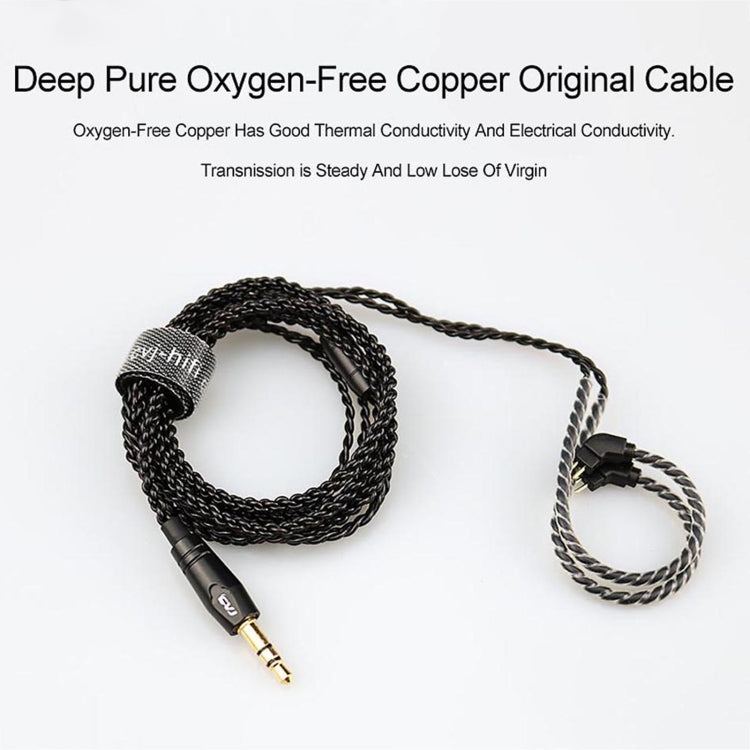 CVJ-V1 1.25m Oxygen-free Copper Silver Plated Upgrade Cable For 0.78mm Earphones, Without Mic - Cable & Splitter by CVJ | Online Shopping South Africa | PMC Jewellery