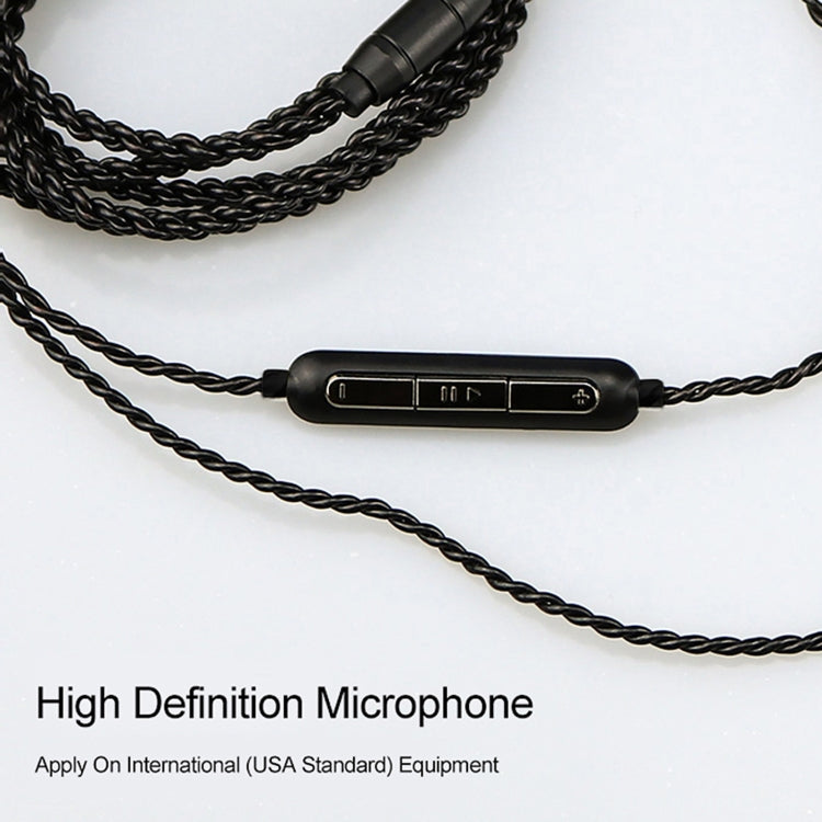 CVJ-V1 1.25m Oxygen-free Copper Silver Plated Upgrade Cable For MMCX Earphones, With Mic - free shipping - PMC TechLife - Order now!