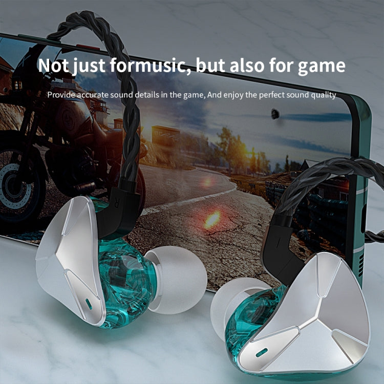 CVJ Demon Double Dynamic Coil HiFi Music Wired Earphone No Mic(Silver) - free shipping - PMC TechLife - Order now!