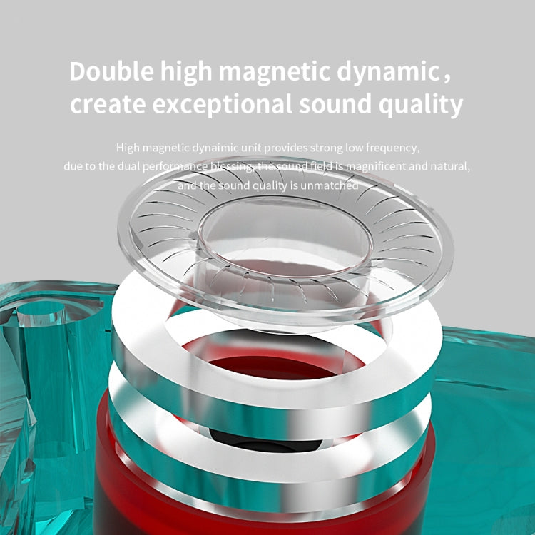 CVJ Demon Double Dynamic Coil HiFi Music Wired Earphone With Mic(Gold) - free shipping - PMC TechLife - Order now!