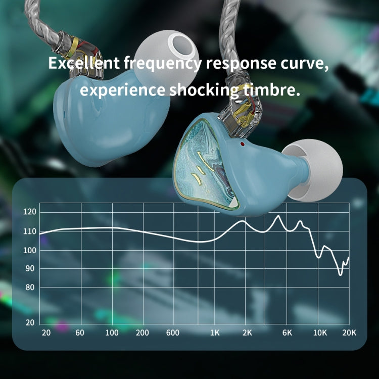 CVJ Hybrid Technology HiFi Music Wired Earphone With Mic(Moon) - In Ear Wired Earphone by CVJ | Online Shopping South Africa | PMC TechLife | Buy Now Pay Later Mobicred