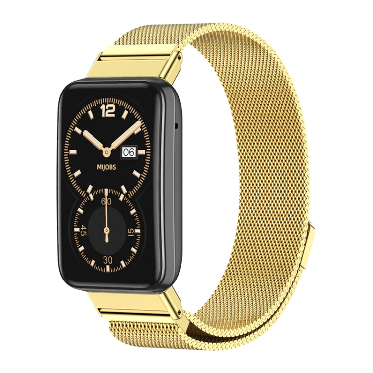 For Xiaomi Mi Band 7 Pro Mijobs Milan Magnetic Stainless Steel Watch Band(Gold) - free shipping - PMC TechLife - Order now!