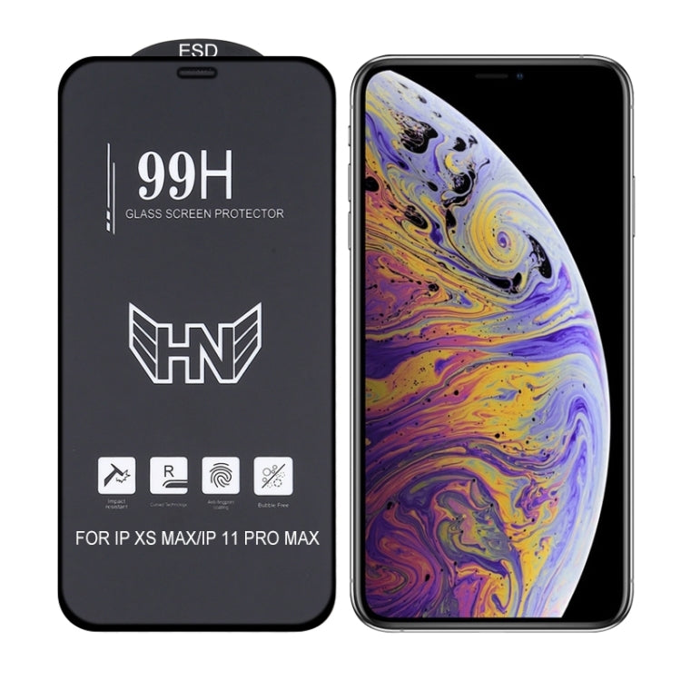 High Aluminum Large Arc Full Screen Tempered Glass Film For iPhone 11 Pro Max / XS Max - iPhone 11 Pro Max Tempered Glass by PMC TechLife | Online Shopping South Africa | PMC TechLife | Buy Now Pay Later Mobicred