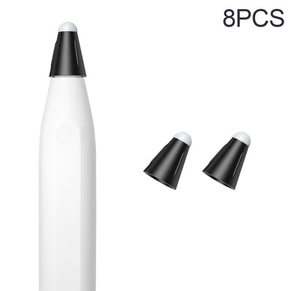 8 PCS / Set Fiber Texture Nib Protector For Apple Pencil(Black) - Pencil Accessories by PMC Jewellery | Online Shopping South Africa | PMC Jewellery