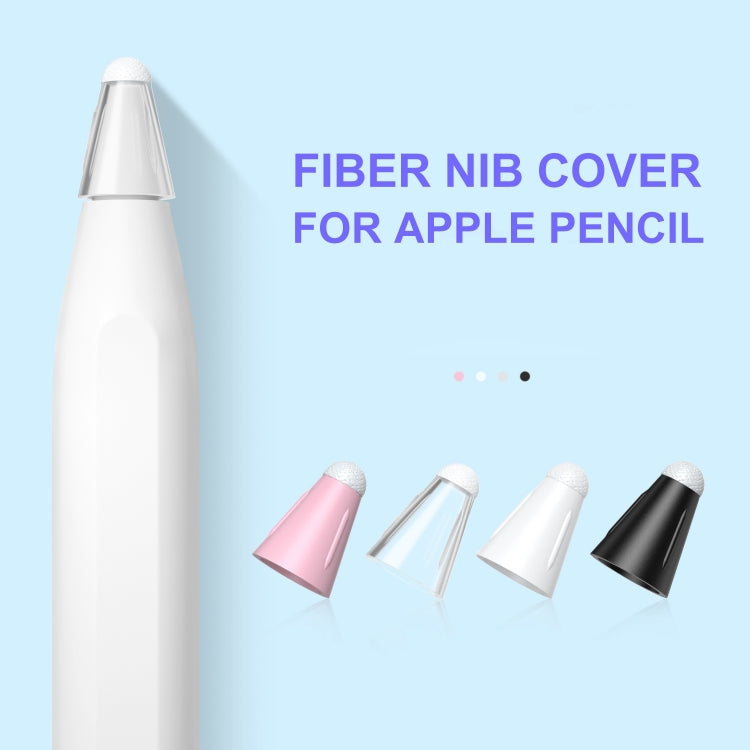 8 PCS / Set Fiber Texture Nib Protector For Apple Pencil(Pink) - Pencil Accessories by PMC TechLife | Online Shopping South Africa | PMC TechLife