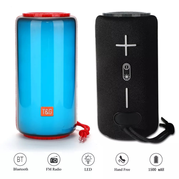 T&G TG639 10W Portable LED Light TWS Wireless Bluetooth Speaker(Light Blue) - Mini Speaker by T&G | Online Shopping South Africa | PMC Jewellery