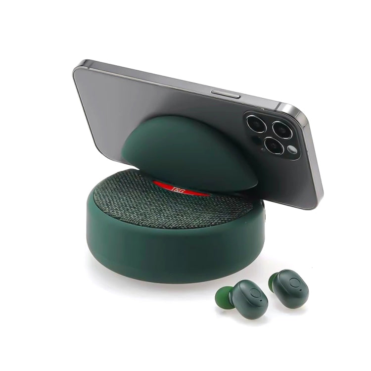 T&G TG808 2 in 1 Mini Wireless Bluetooth Speaker Wireless Headphones(Green) - Mini Speaker by T&G | Online Shopping South Africa | PMC TechLife | Buy Now Pay Later Mobicred