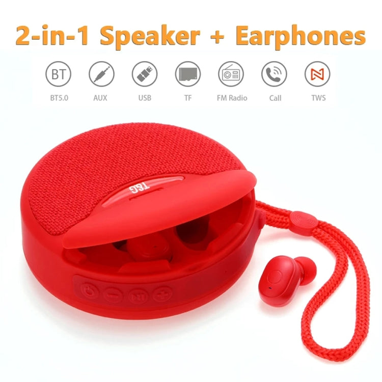 T&G TG808 2 in 1 Mini Wireless Bluetooth Speaker Wireless Headphones(Green) - Mini Speaker by T&G | Online Shopping South Africa | PMC TechLife | Buy Now Pay Later Mobicred