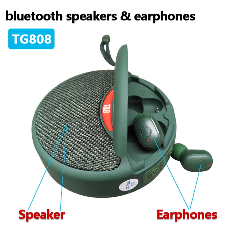 T&G TG808 2 in 1 Mini Wireless Bluetooth Speaker Wireless Headphones(Red) - Mini Speaker by T&G | Online Shopping South Africa | PMC TechLife | Buy Now Pay Later Mobicred