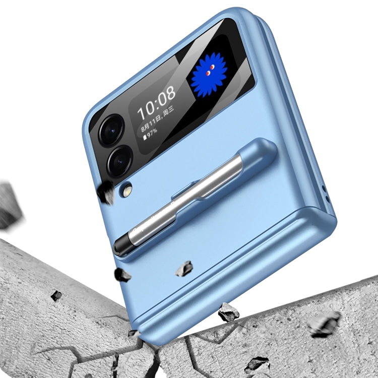 For Samsung Galaxy Z Flip4 GKK Magnetic Full Coverage Phone Flip Case with Pen(Black) - Galaxy Z Flip4 5G Cases by GKK | Online Shopping South Africa | PMC TechLife | Buy Now Pay Later Mobicred