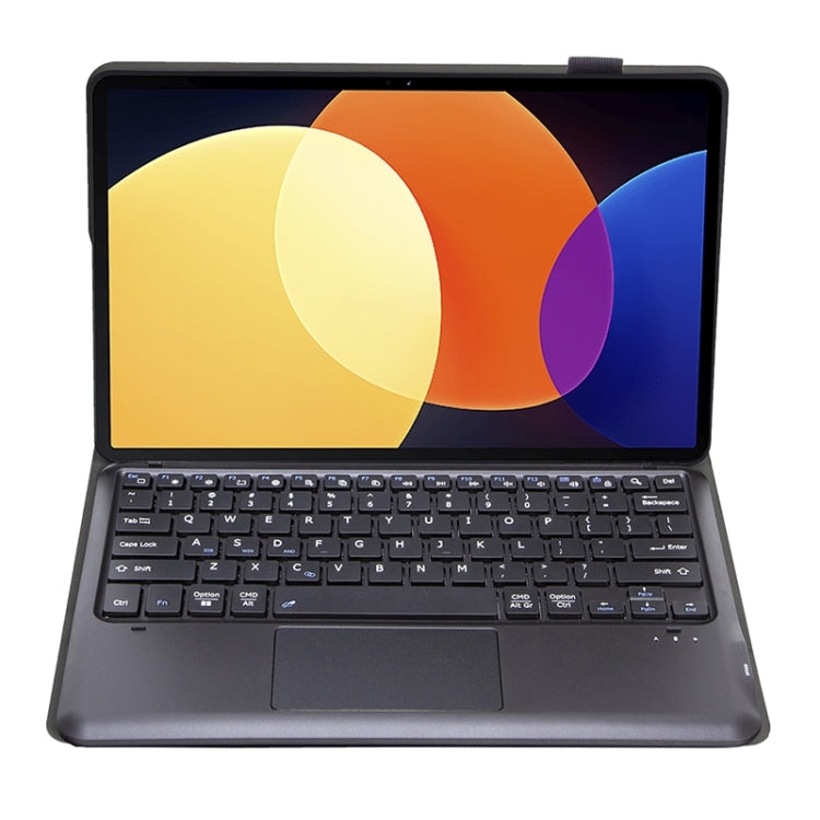 A0N4-A Detachable Sheep Pattern TPU Bluetooth Keyboard Tablet Leather Case with Touchpad For Xiaomi Pad 5 Pro 12.4(Black) - Mi Pad 5 Pro 12.4 Case by PMC TechLife | Online Shopping South Africa | PMC TechLife