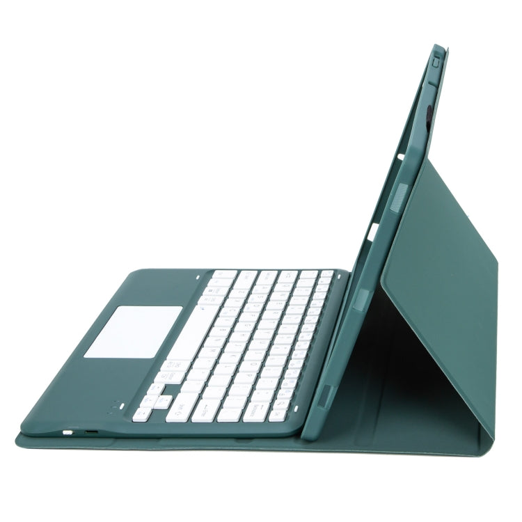 A0N4-A Detachable Sheep Pattern TPU Bluetooth Keyboard Tablet Leather Case with Touchpad For Xiaomi Pad 5 Pro 12.4(Dark Green) - free shipping - PMC TechLife - Order now!