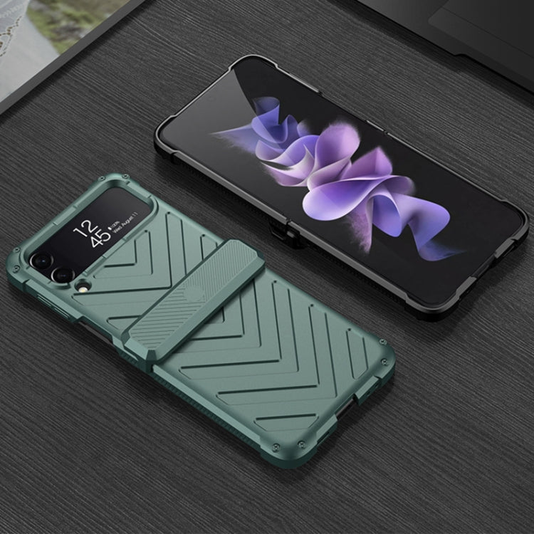 For Samsung Galaxy Z Flip4 GKK Magnetic Folding Swivel Armored Phone Case with Hinges(Purple) - free shipping - PMC TechLife - Order now!