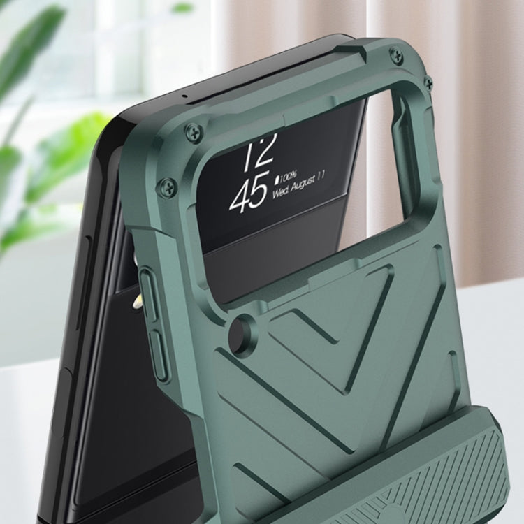 For Samsung Galaxy Z Flip4 GKK Magnetic Folding Swivel Armored Phone Case with Hinges(Purple) - free shipping - PMC TechLife - Order now!