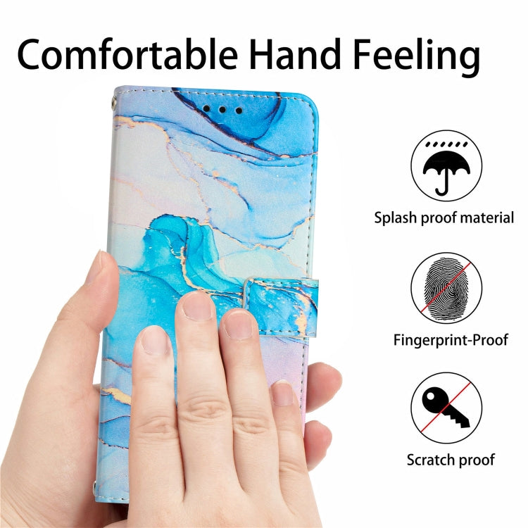 For OPPO A55 5G/A53S 5G/A54 4G/A16/A54S/A56 5G/A16S/Realme V11 5G Painted Marble Pattern Leather Phone Case(Pink Green) - free shipping - PMC TechLife - Order now!