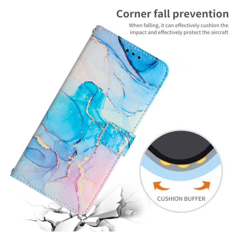 For OPPO A55 5G/A53S 5G/A54 4G/A16/A54S/A56 5G/A16S/Realme V11 5G Painted Marble Pattern Leather Phone Case(Pink Green) - free shipping - PMC TechLife - Order now!