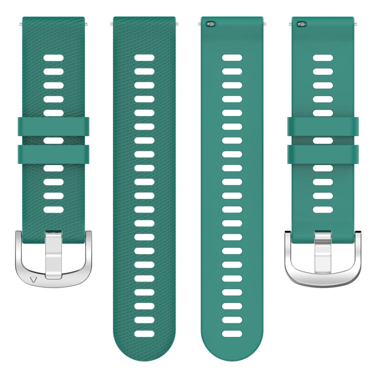 For Xiaomi Haylou Solar LS01 19mm Cross Textured Silicone Watch Band(Pine Green) - free shipping - PMC TechLife - Order now!