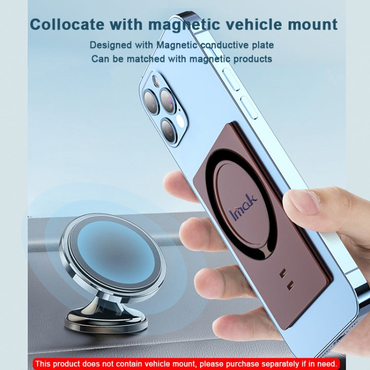 imak MagSafe Wireless ChargingCard-type Multi-function Mobile Phone Holder(Red) - Lazy Bracket by imak | Online Shopping South Africa | PMC TechLife