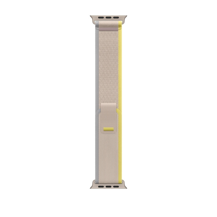 Nylon Watch Band For Apple Watch 46mm / 49mm / 45mm / 44mm(Beige) - Watch Bands by PMC TechLife | Online Shopping South Africa | PMC TechLife | Buy Now Pay Later Mobicred