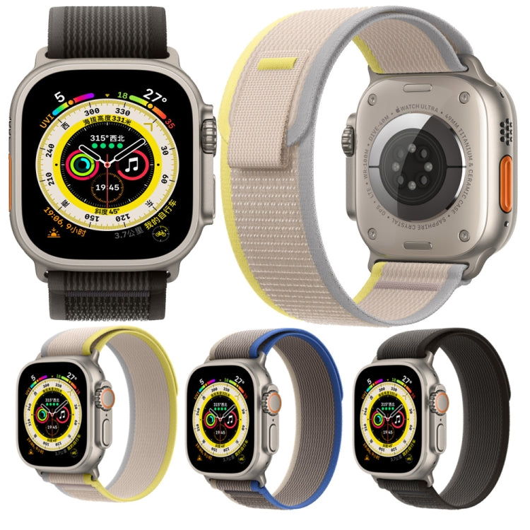 Nylon Watch Band For Apple Watch 42mm / 41mm / 40mm / 38mm(Black) - Watch Bands by PMC TechLife | Online Shopping South Africa | PMC TechLife | Buy Now Pay Later Mobicred