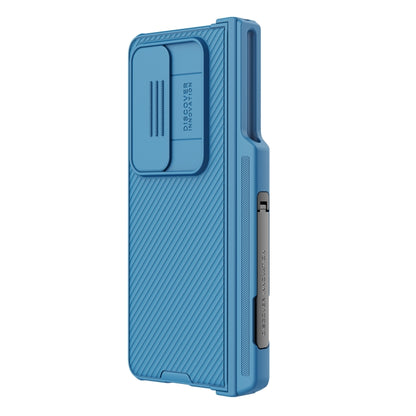 For Samsung Galaxy Z Fold4 5G NILLKIN Black Mirror Pro Series Camshield PC Phone Case with Pen Slot, Set Version(Blue) - Galaxy Z Fold4 5G Cases by NILLKIN | Online Shopping South Africa | PMC Jewellery