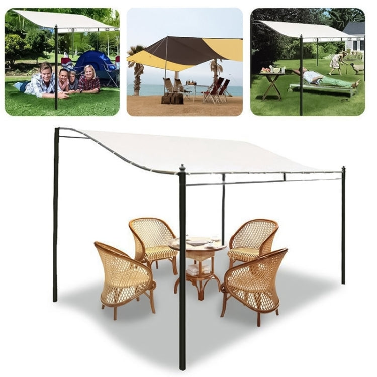 Garden Patio Awning Canopy Waterproof Shade Cloth, Size:2.5X2.6m(Beige) - Others by PMC TechLife | Online Shopping South Africa | PMC TechLife