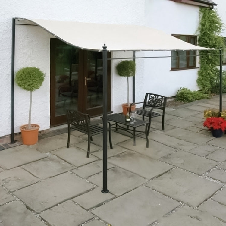 Garden Patio Awning Canopy Waterproof Shade Cloth, Size:2.5X2.6m(Beige) - Others by PMC Jewellery | Online Shopping South Africa | PMC Jewellery